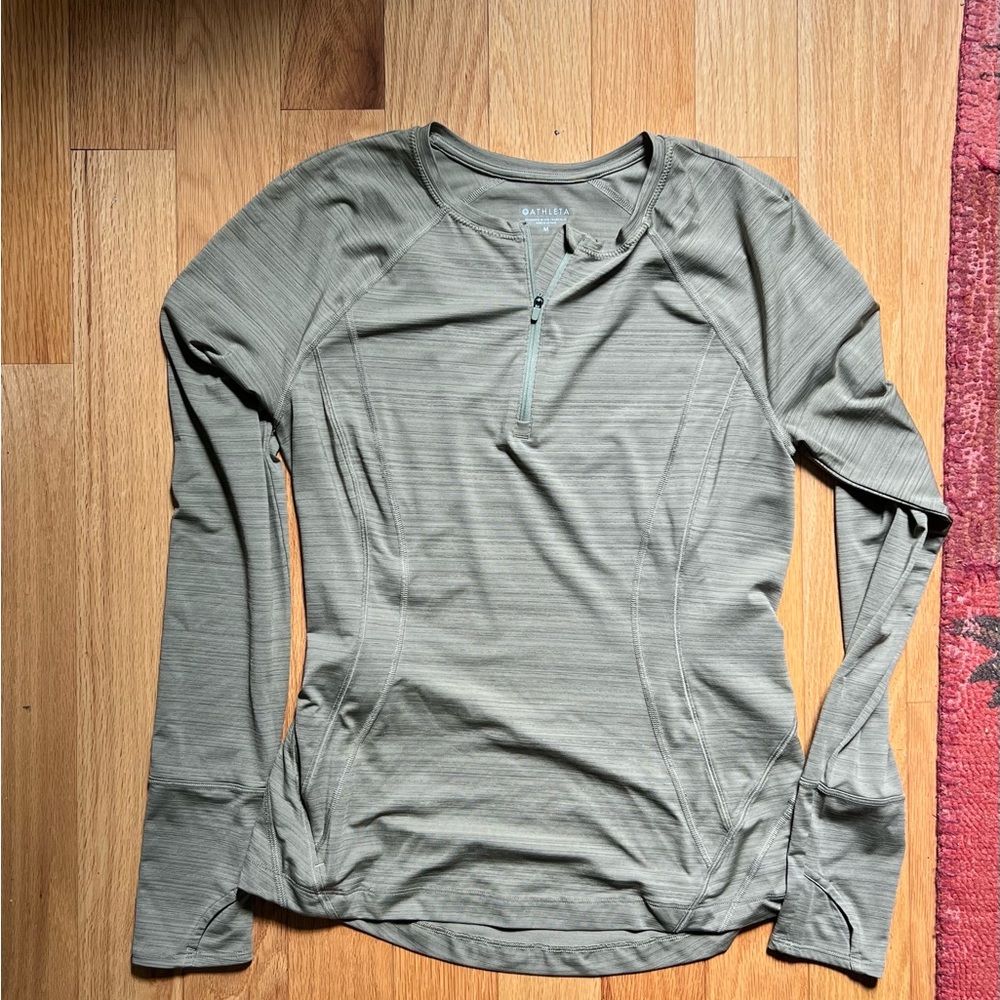 Athleta Pacifica Half Zip long sleeve top. Great for sports!!